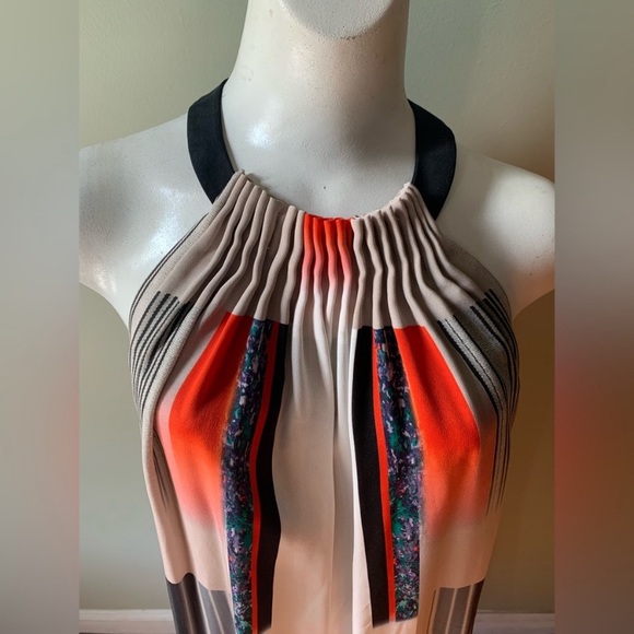 Kobi Halperin Silk Halter Dress with Gradient Design - Picture 5 of 16